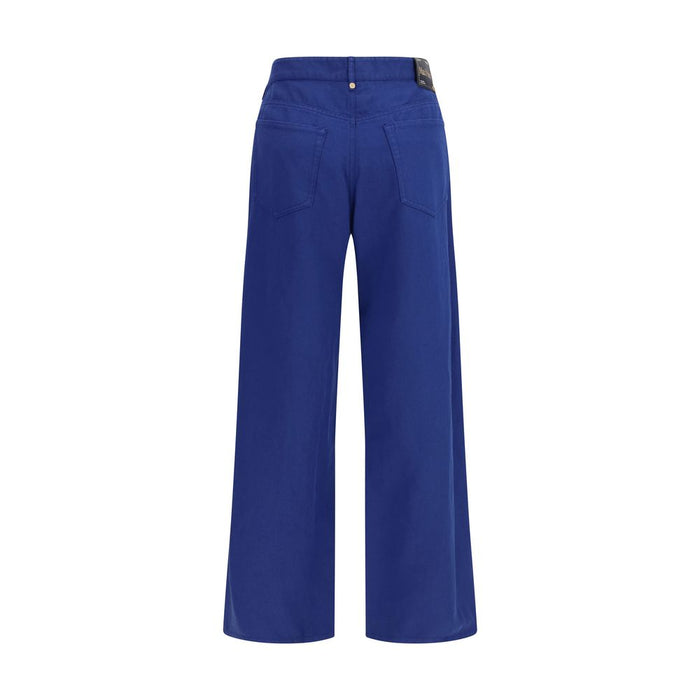 'S Max Mara 59% Cotton trousers in blue — view 2