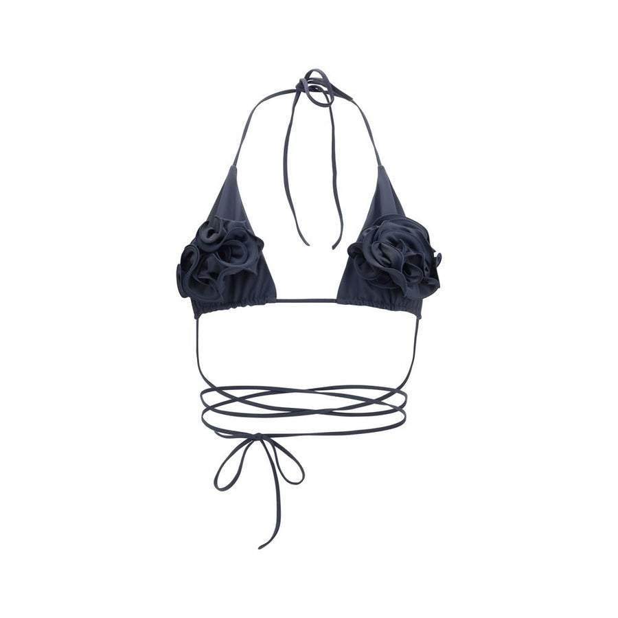 Magda Butrym 73% Polyamide bikini top in gray