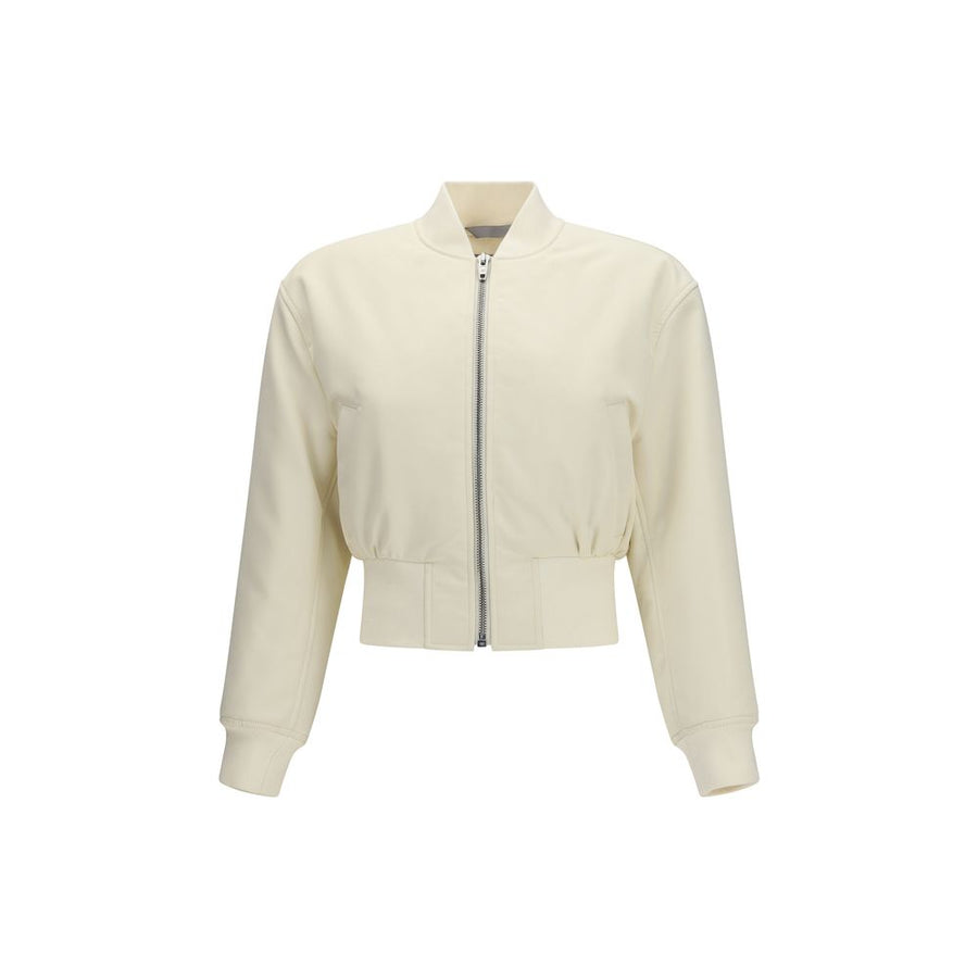 Balenciaga 100% Polyester bomber jacket in beige