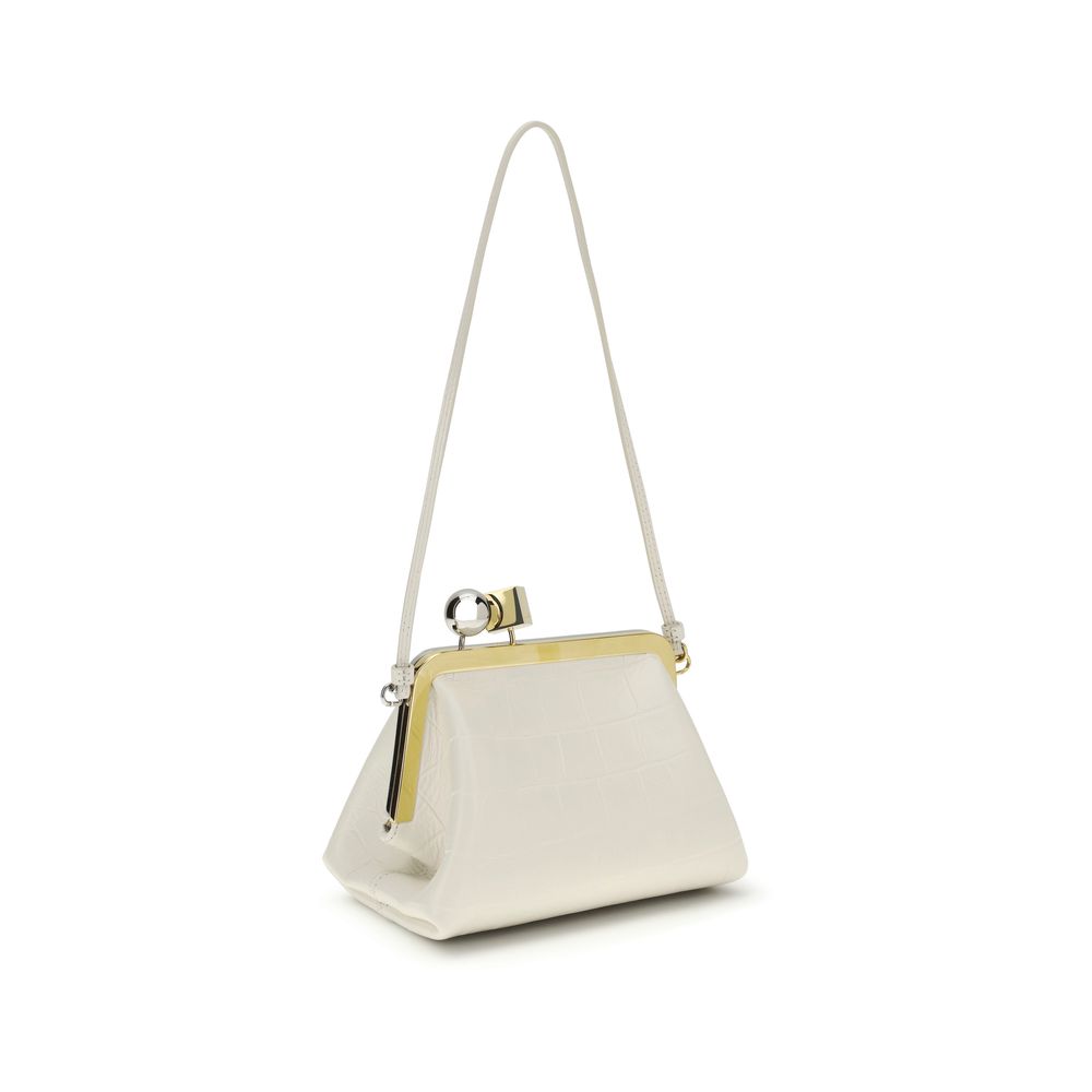 White Lamb Ovis Aries Clutch Bag
