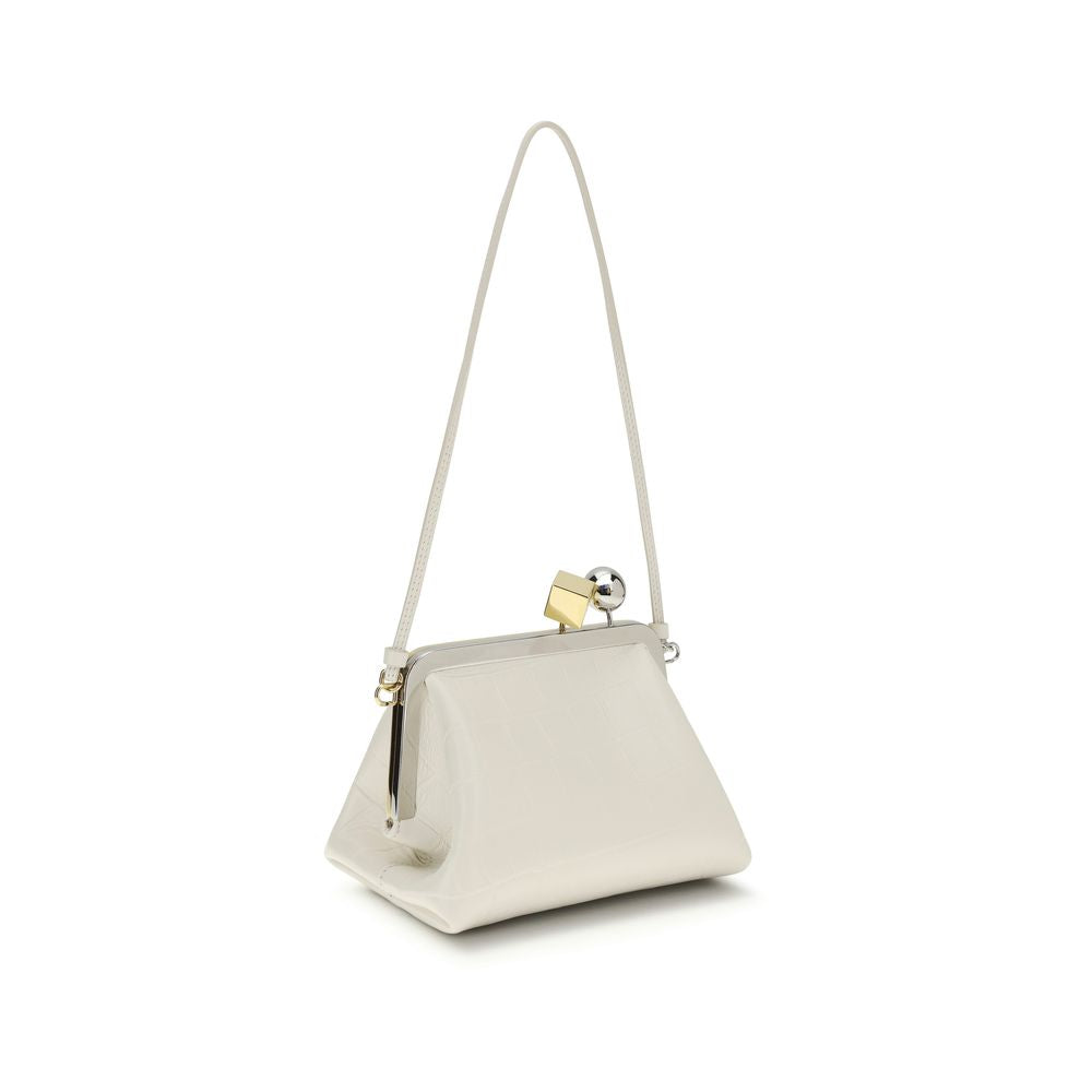 White Lamb Ovis Aries Clutch Bag