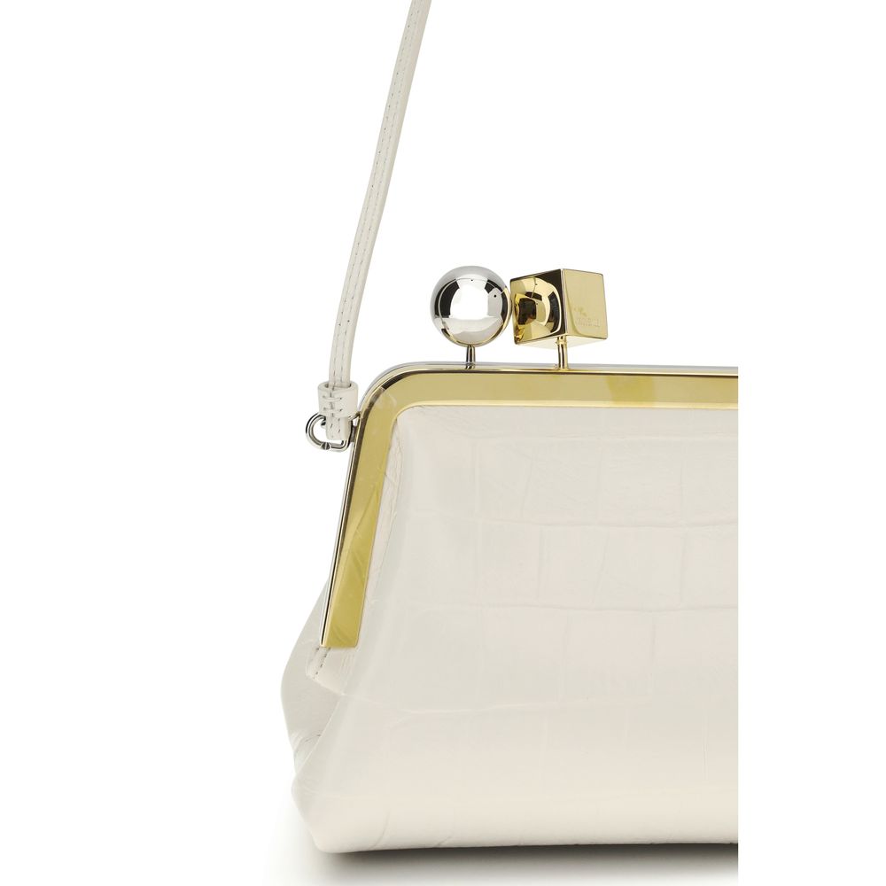 White Lamb Ovis Aries Clutch Bag