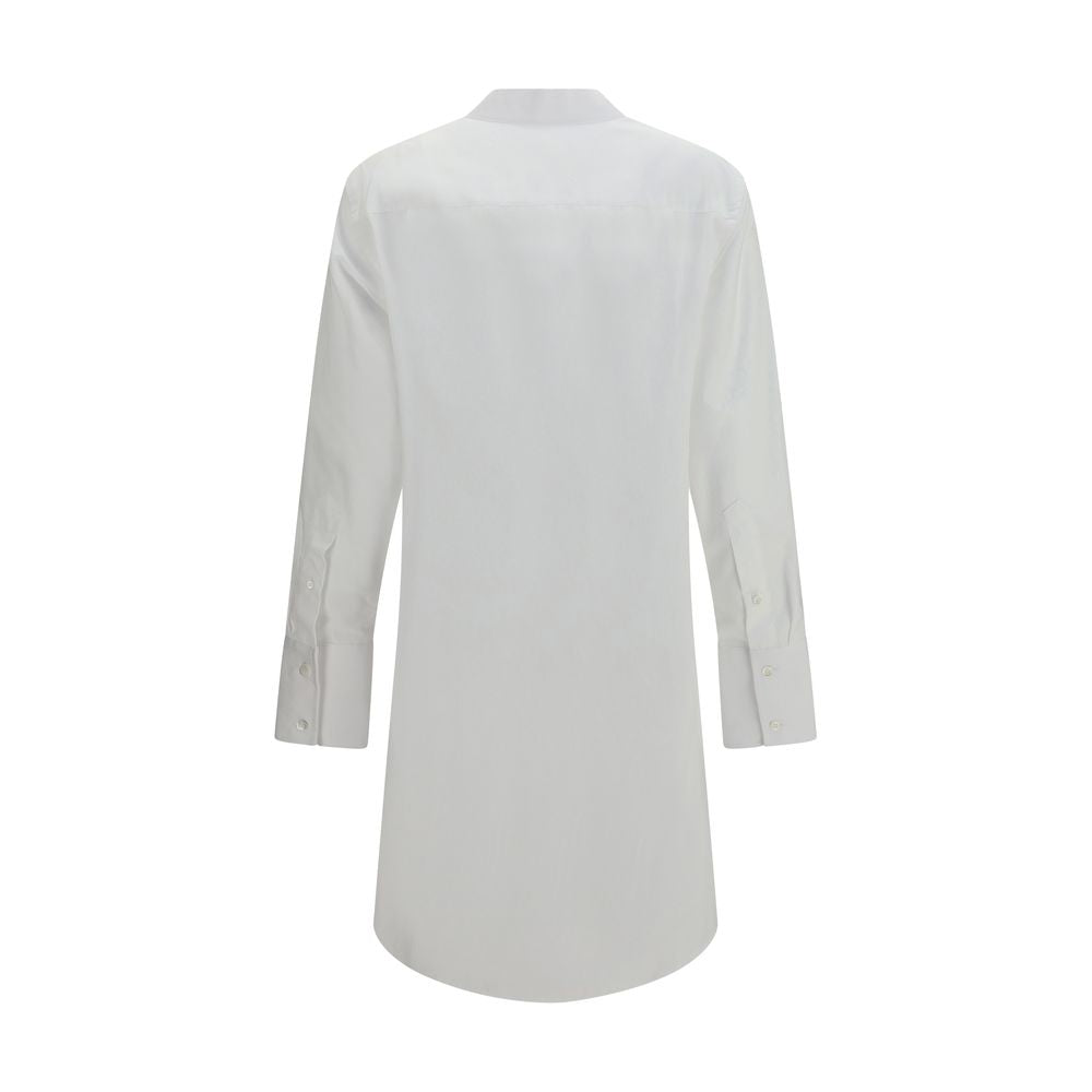 Maison Margiela 100% Cotton shirt dress in white — view 2