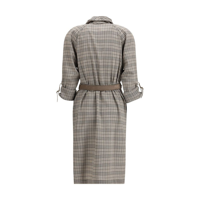 Burberry 97% Wool dress in gray — view 2