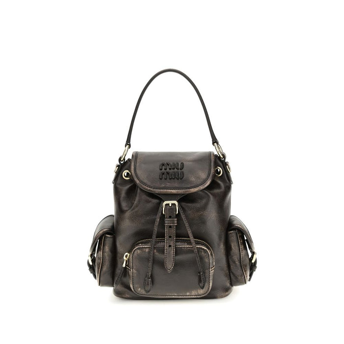 Brown Calf Leather Bos Taurus Backpack