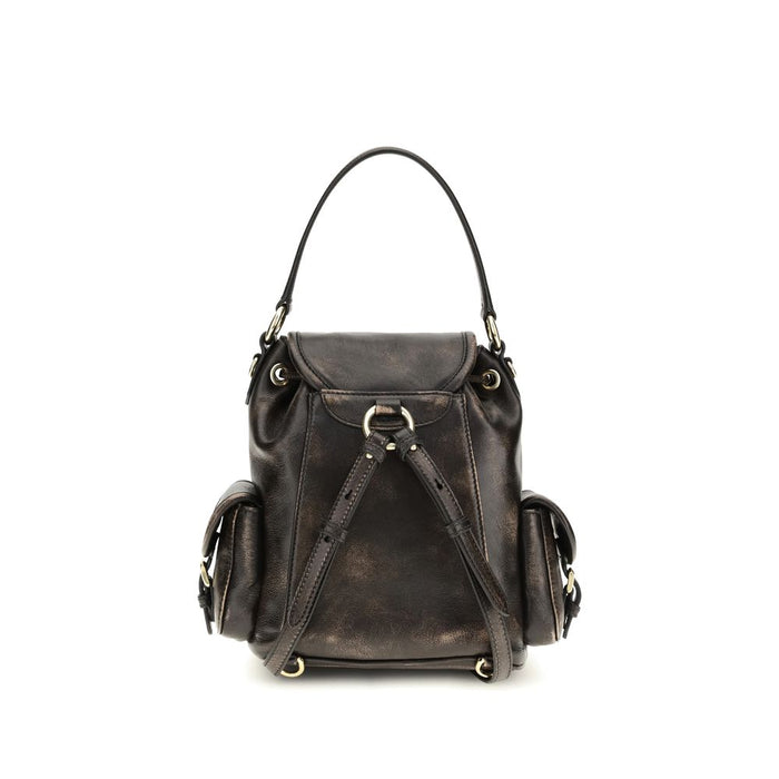 Brown Calf Leather Bos Taurus Backpack