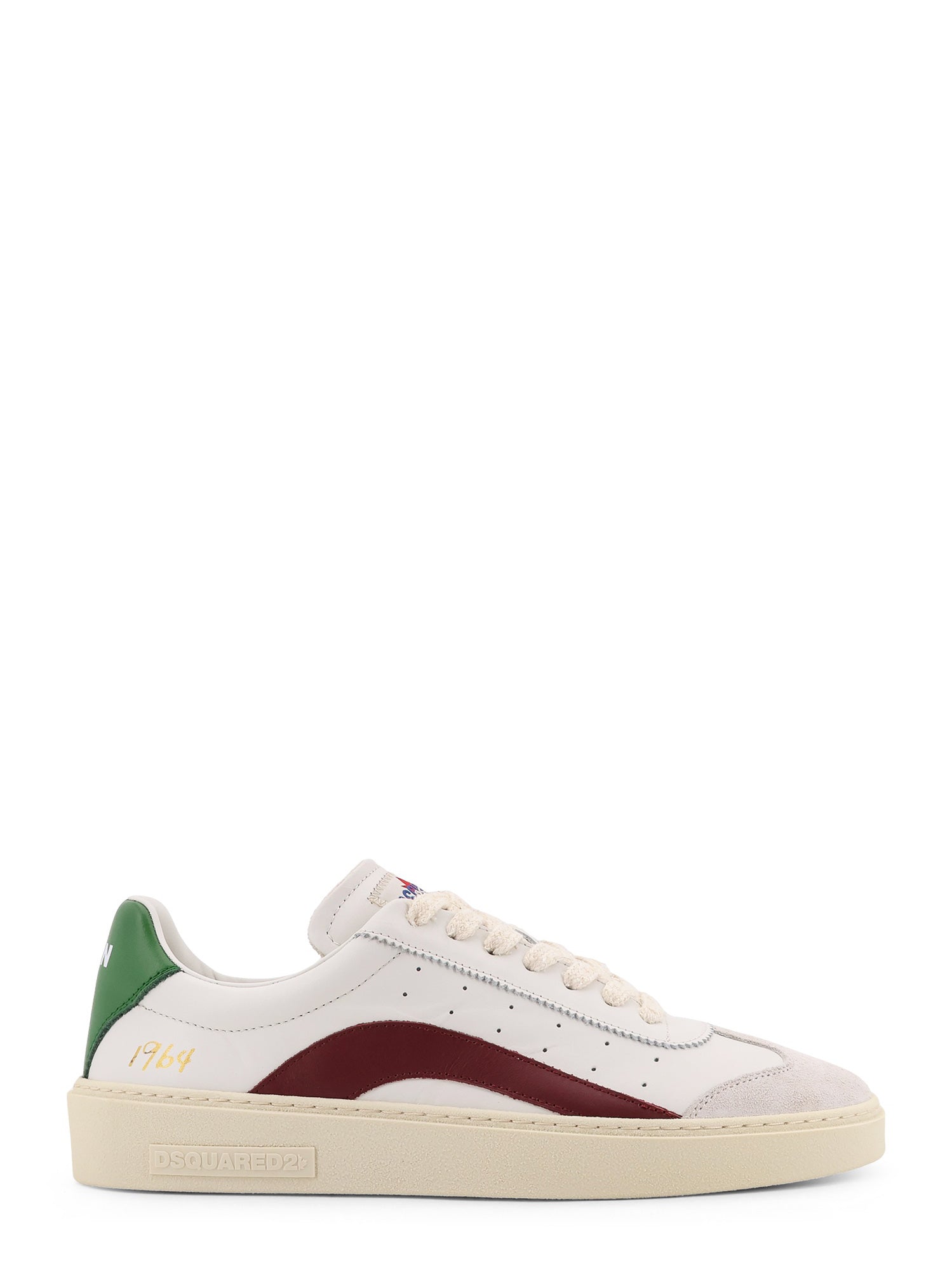 Dsquared2 Sneakers Panna Vino Smeraldo Pelle