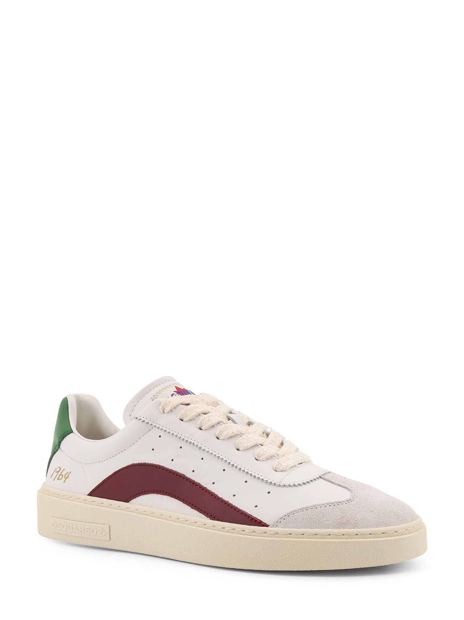 Dsquared2 Sneakers Panna Vino Smeraldo Pelle