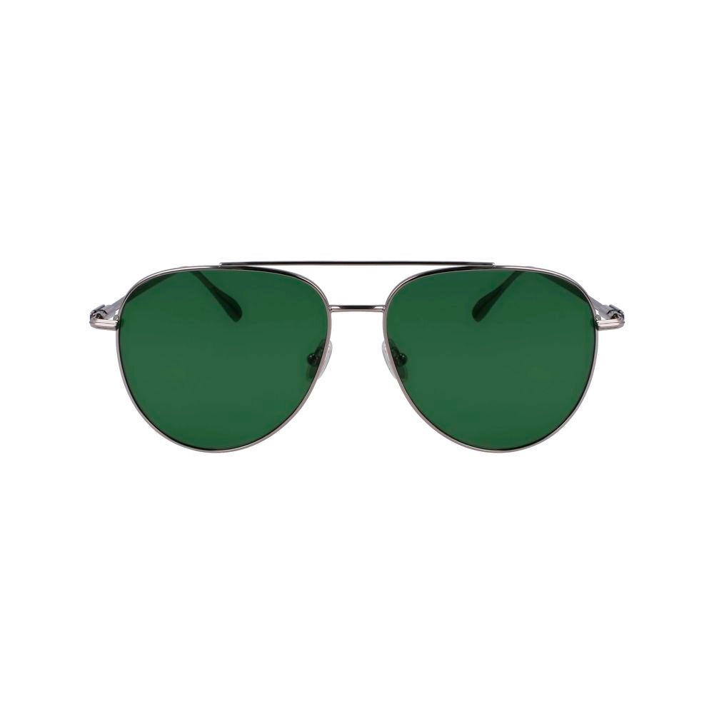 Ferragamo FESF308S44AC Metal sunglasses in gray — view 2