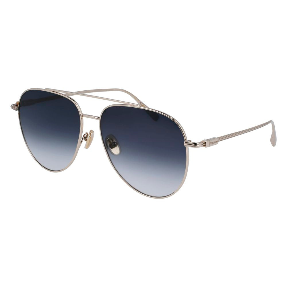 Ferragamo FESF308S715AC Metal sunglasses in gold