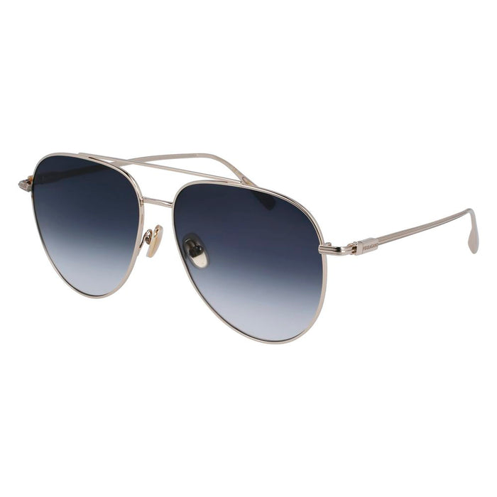 Ferragamo FESF308S715AC Metal sunglasses in gold