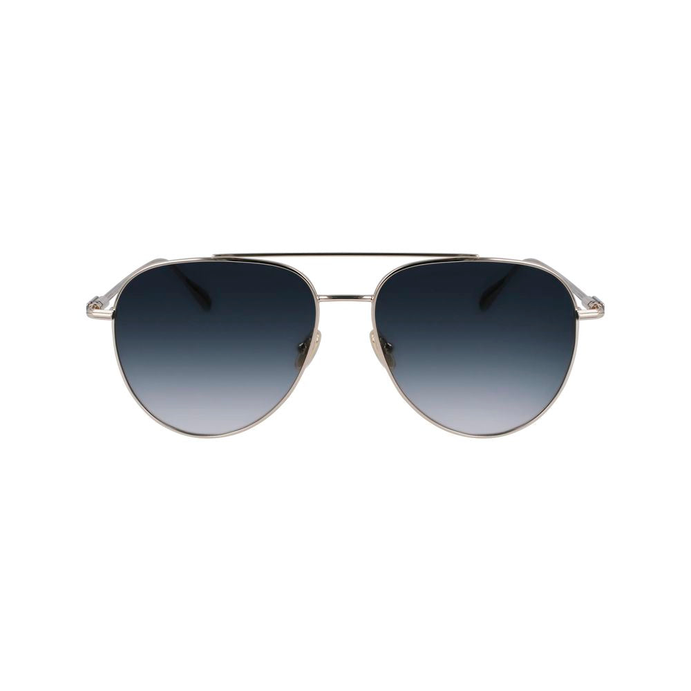 Ferragamo FESF308S715AC Metal sunglasses in gold — view 2