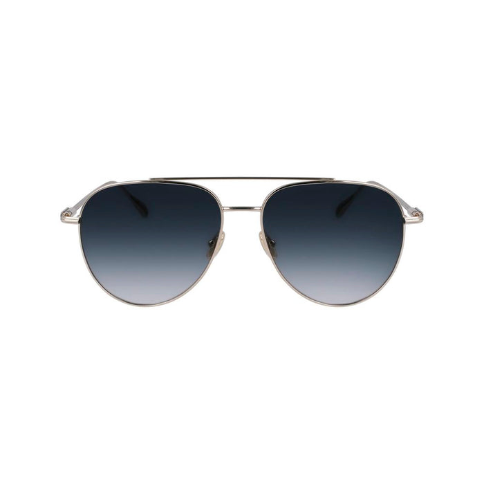 Ferragamo FESF308S715AC Metal sunglasses in gold — view 2