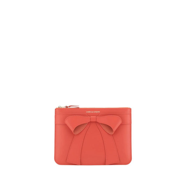 Comme des Garçons 100% Calf Leather Bos Taurus coin purse in red