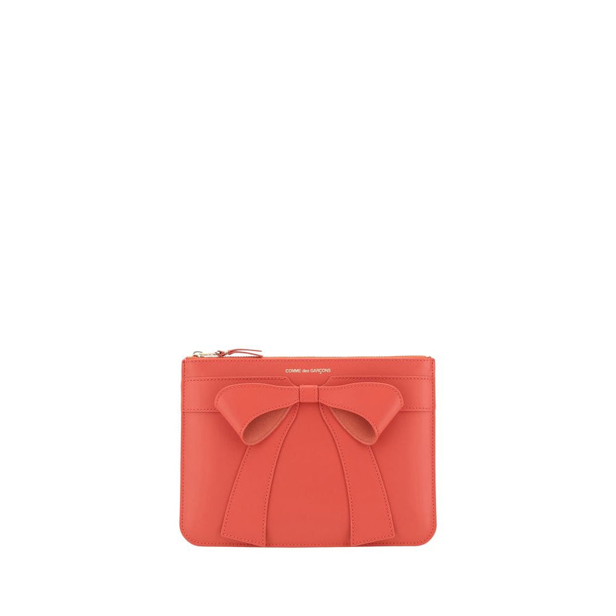 Comme des Garçons 100% Calf Leather Bos Taurus coin purse in red