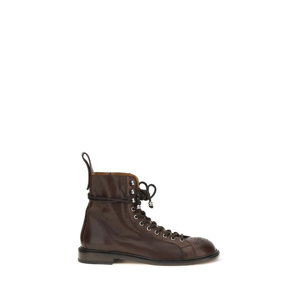 Versace Upper 100% Calf Suede boot in brown
