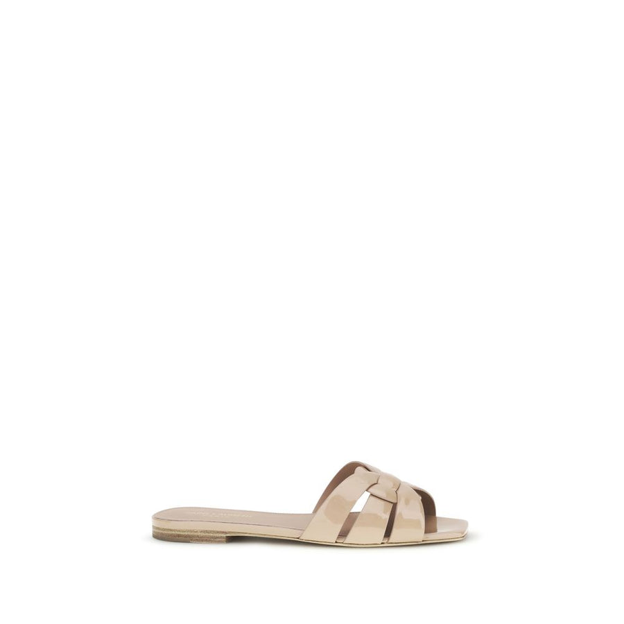 Saint Laurent Upper 100% calf leather Bos Taurus sandals in beige
