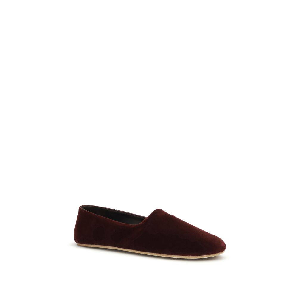 The Row 100% Cotton flat in bordeaux — view 2