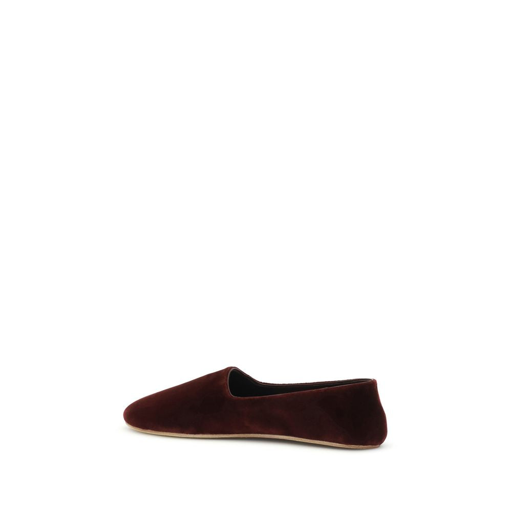 The Row 100% Cotton flat in bordeaux — view 3
