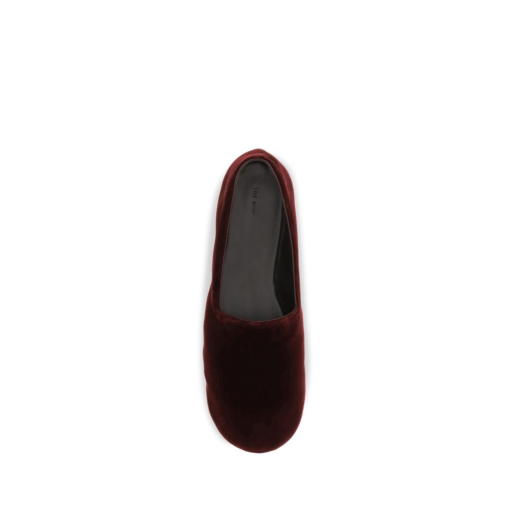 The Row 100% Cotton flat in bordeaux — view 4