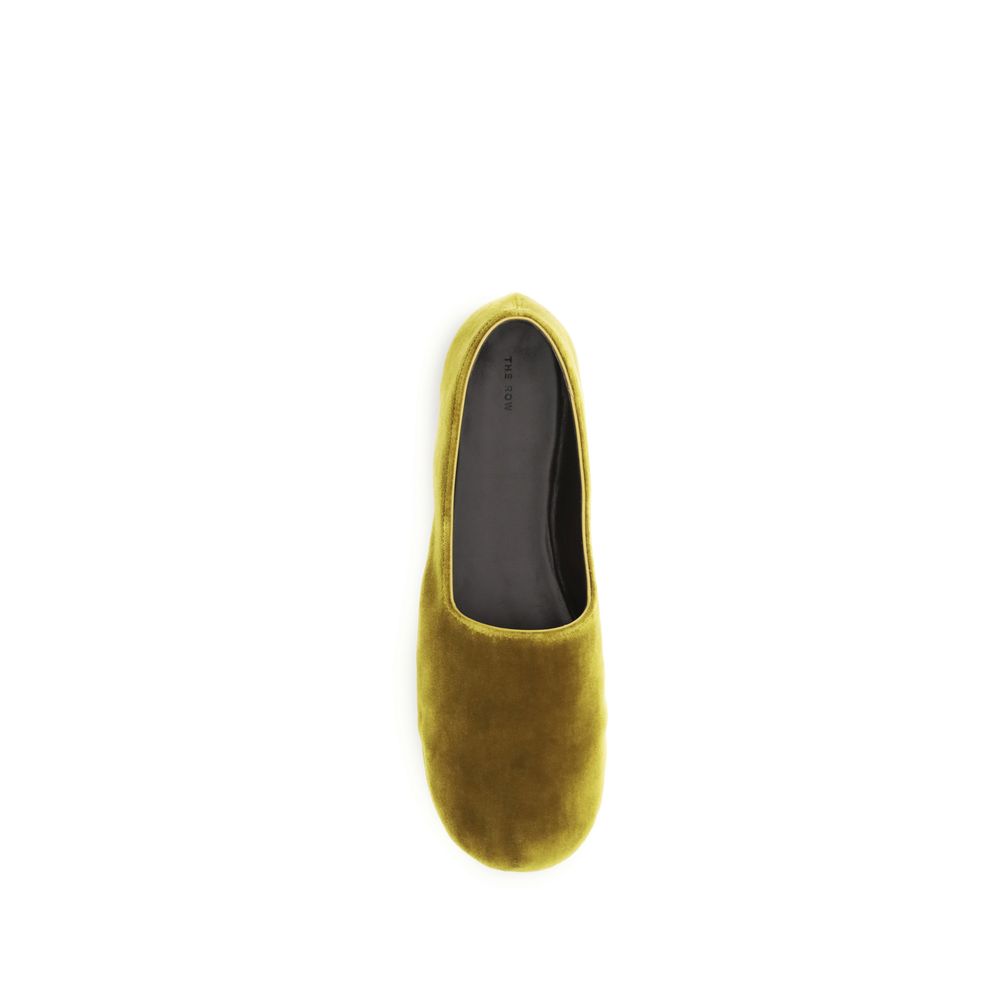 The Row 100% Cotton loafer in gold — view 4
