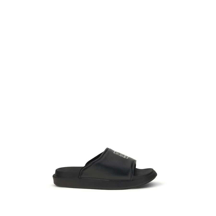 Y-3 Upper 100% Calf Leather Bos Taurus sandals in black