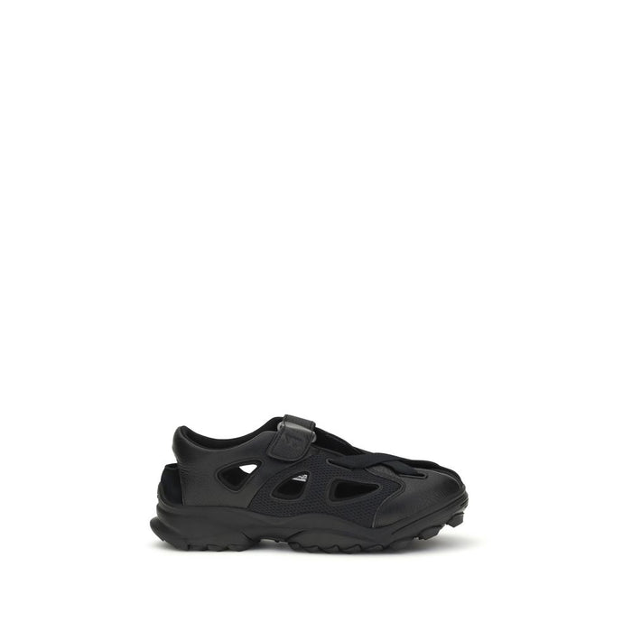 Y-3 UPPER 100% Calf Leather Bos Taurus SOLE 100% Rubber sandals in black