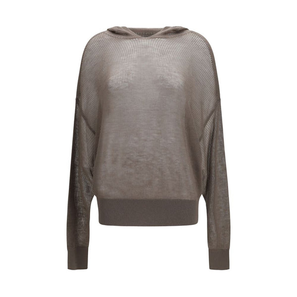 Rick Owens 100% Cashmere hoodie in gray