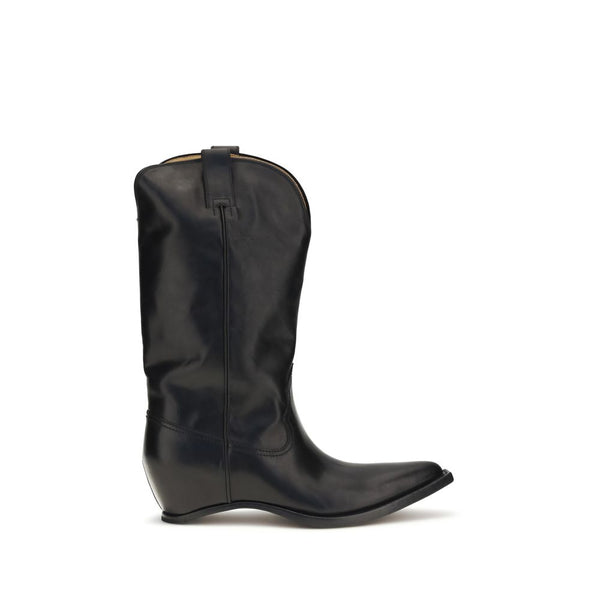 Maison Margiela 100% Calf Leather Bos Taurus boot in black