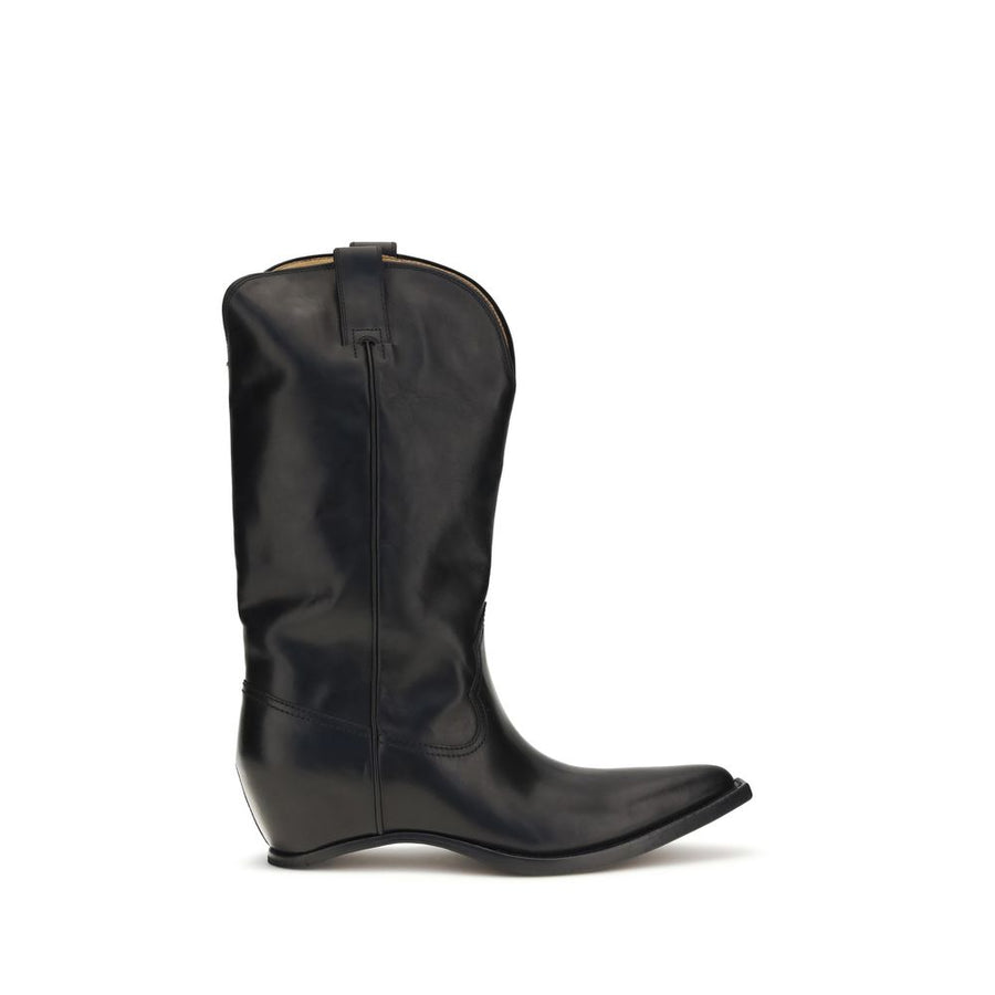 Maison Margiela 100% Calf Leather Bos Taurus boot in black