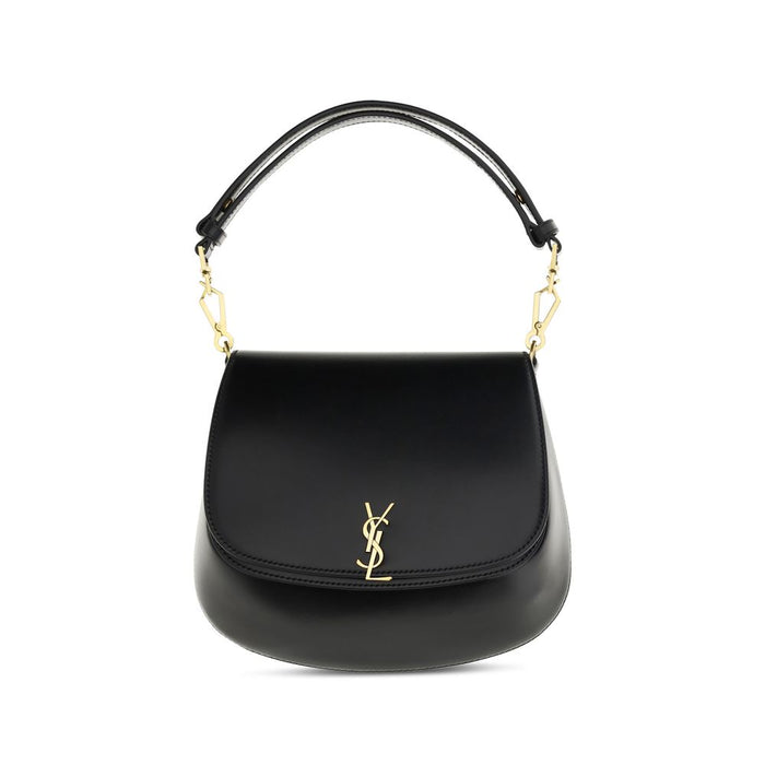 Saint Laurent 100% Calf Leather Bos Taurus shoulder bag in black