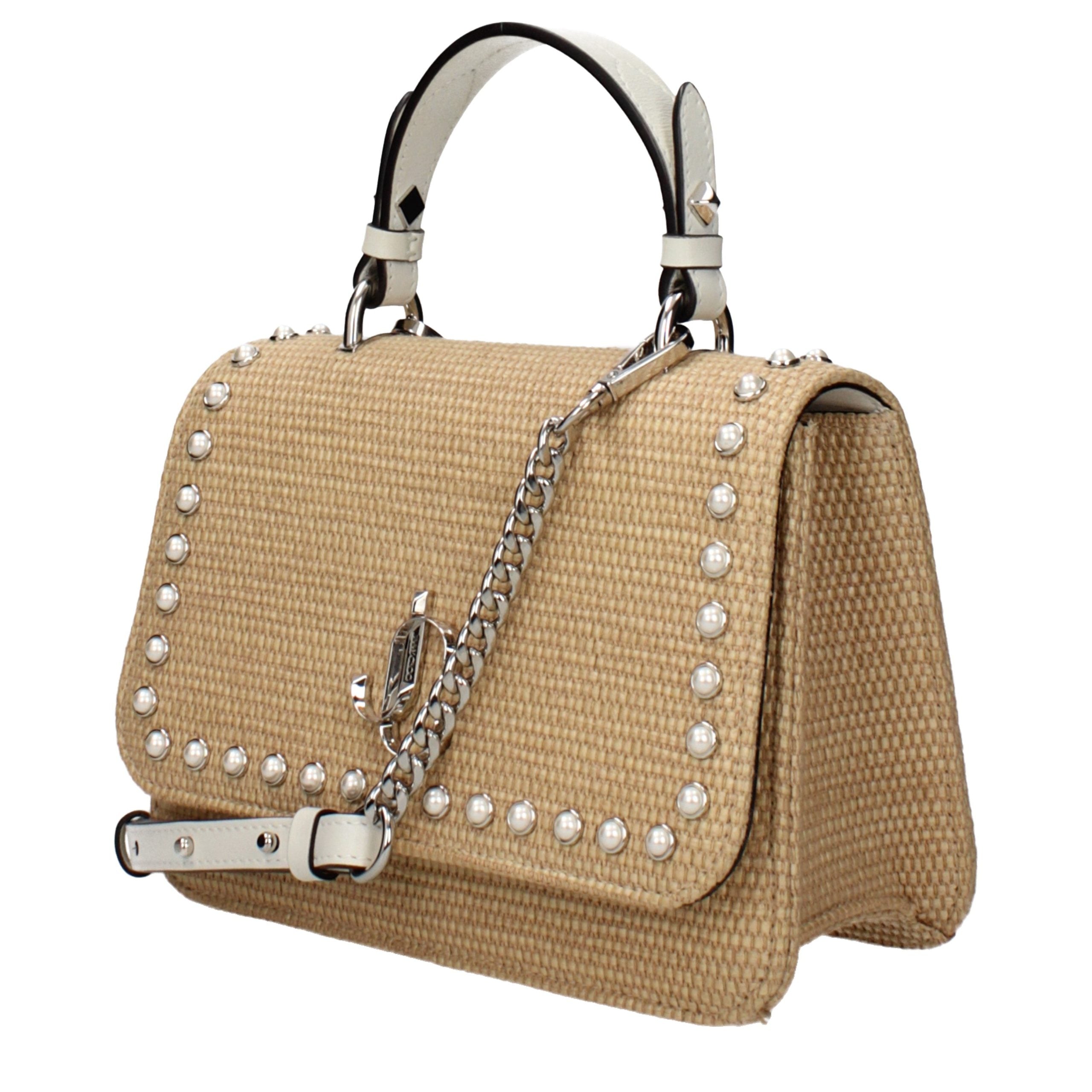Beige Raffia Handbag Bag
