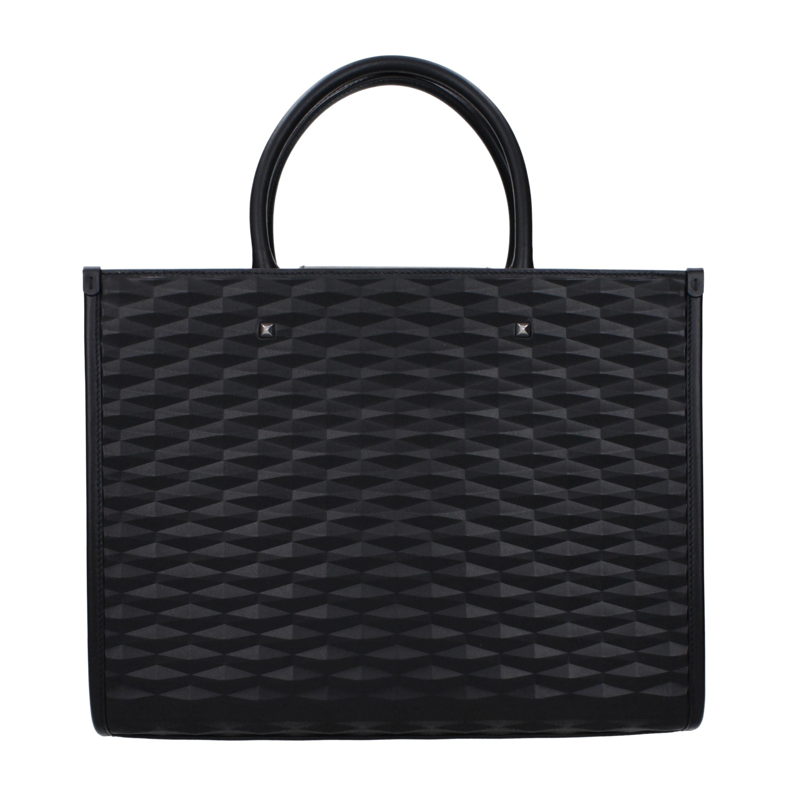 Black Leather Handbag Bag