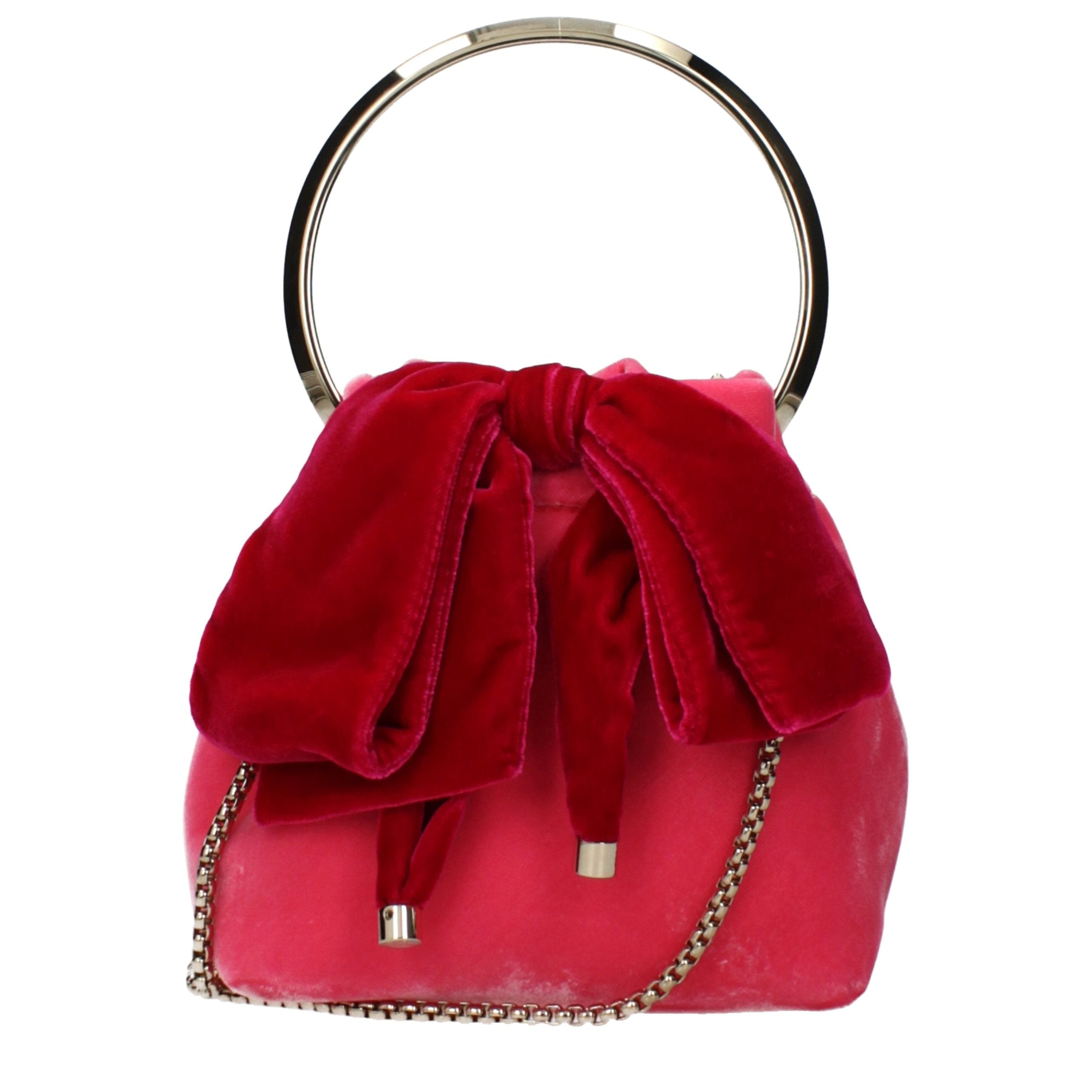 Pink Velvet Handbag Bag