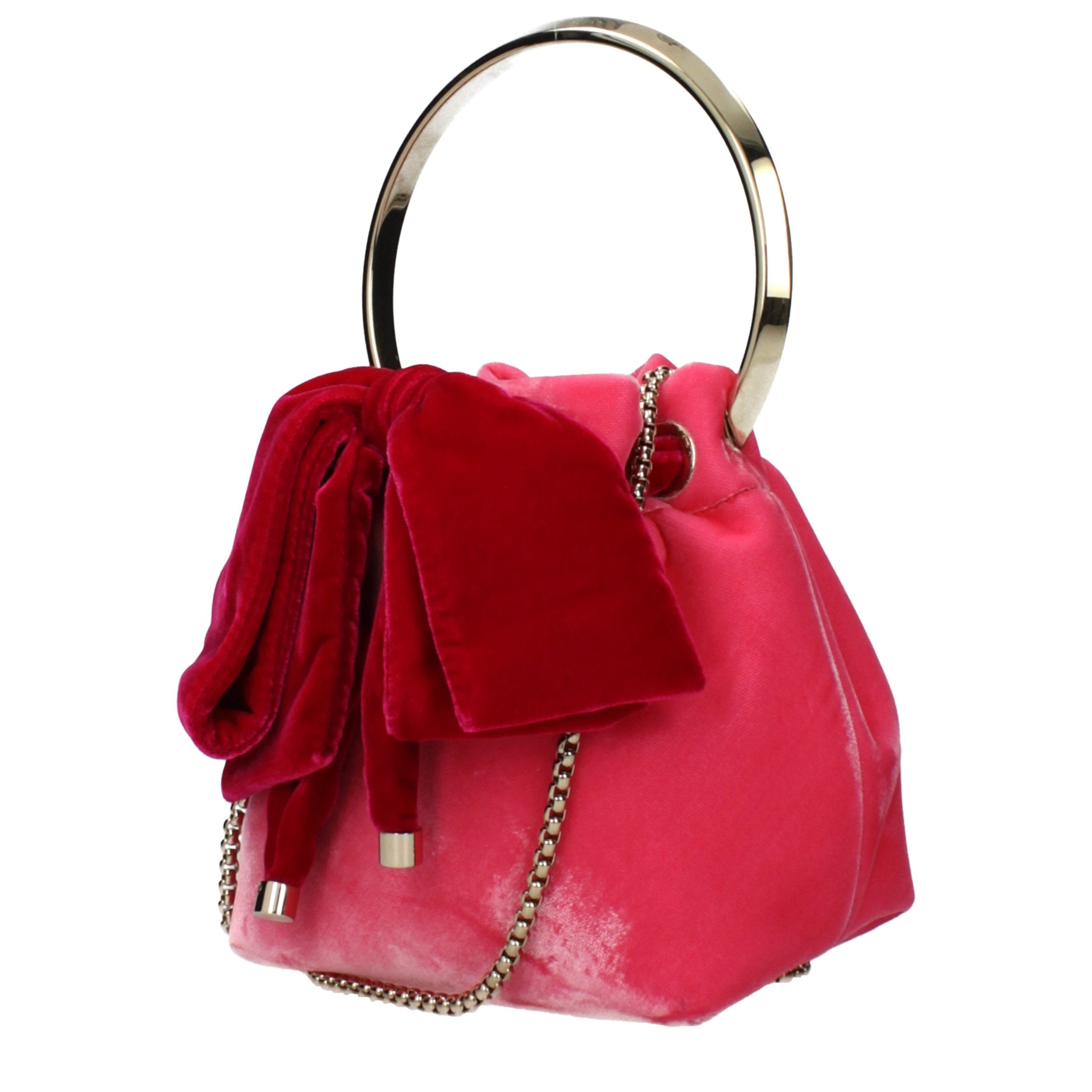 Pink Velvet Handbag Bag
