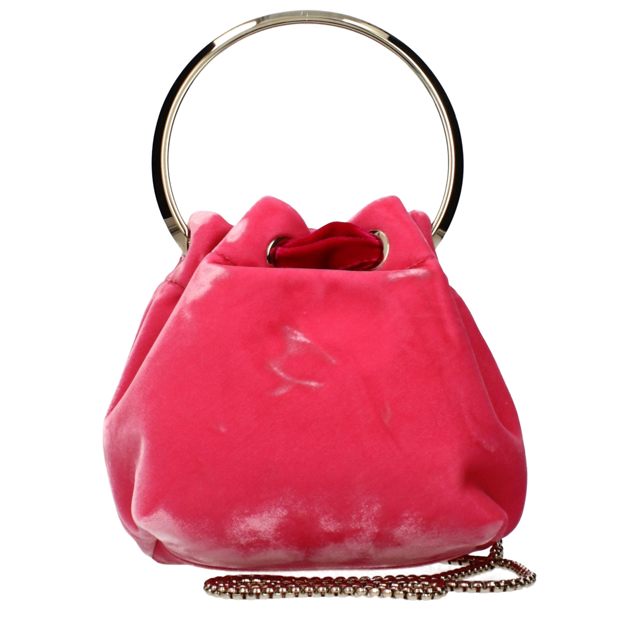 Pink Velvet Handbag Bag