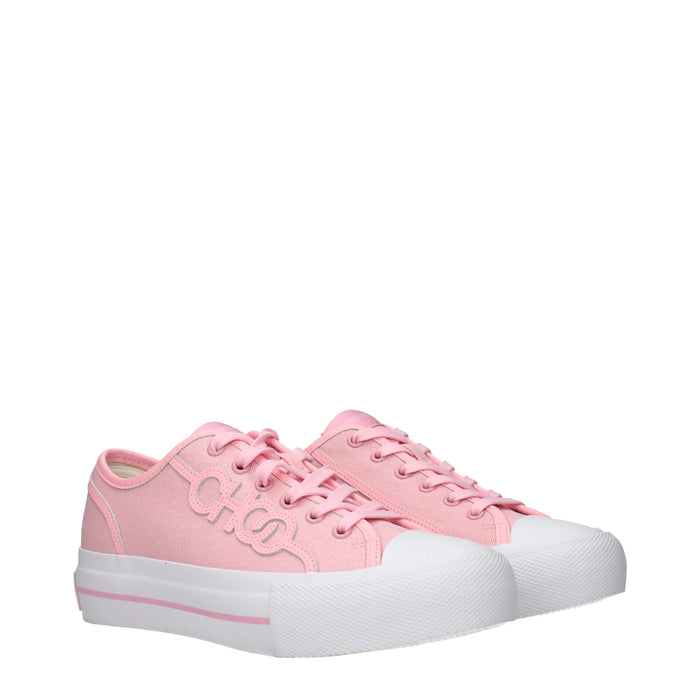 Jimmy Choo Canvas upper sneaker in pink — view 2