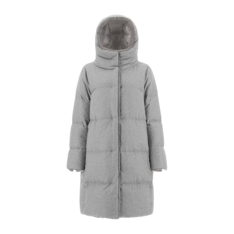 Herno 49% Cashmere down coat in gray