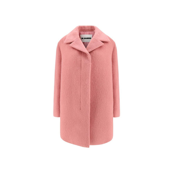 Jil Sander 50% Mohair coat in pink