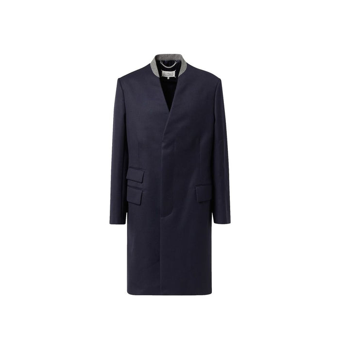Maison Margiela 100% Wool coat in navy