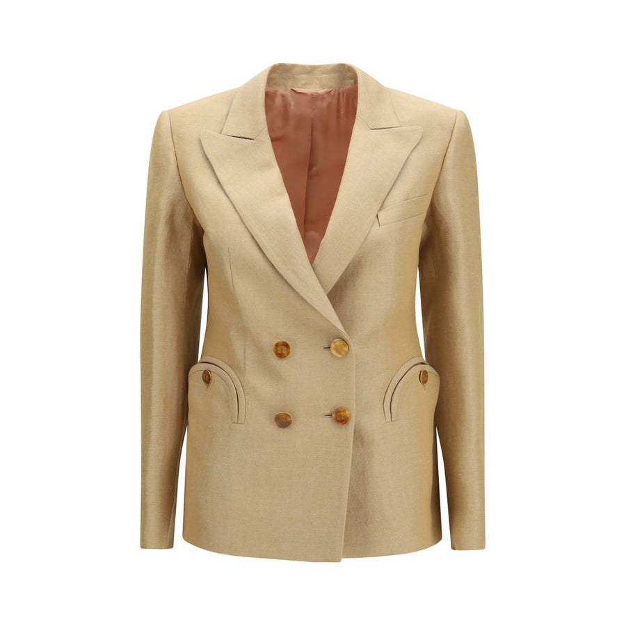 Blazé Milano 55% Linen blazer in beige