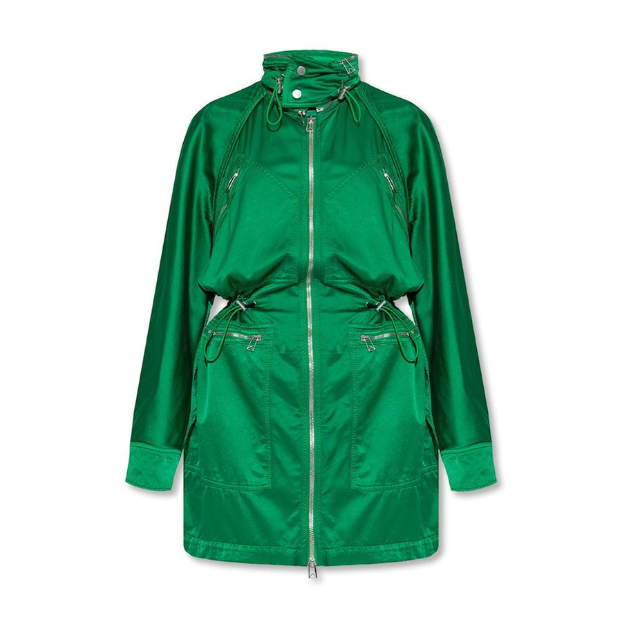 Bottega Veneta 46% Cotton parka in green