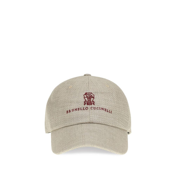 Brunello Cucinelli BRMZ4039850CLB47BB 49% Silk baseball cap in beige