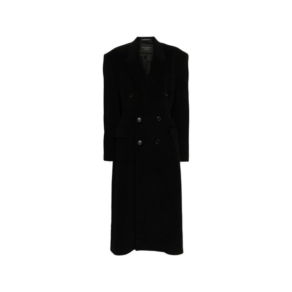 Balenciaga 81% Cashmere coat in black