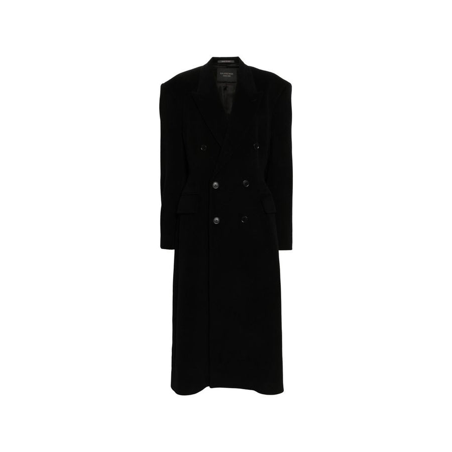 Balenciaga 81% Cashmere coat in black