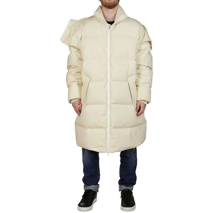 Bottega Veneta 100% cotton down coat in beige — view 2
