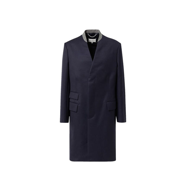 Maison Margiela 100% Wool coat in navy