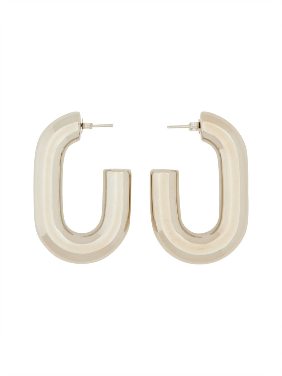 Xl Link Earrings Silver Brass