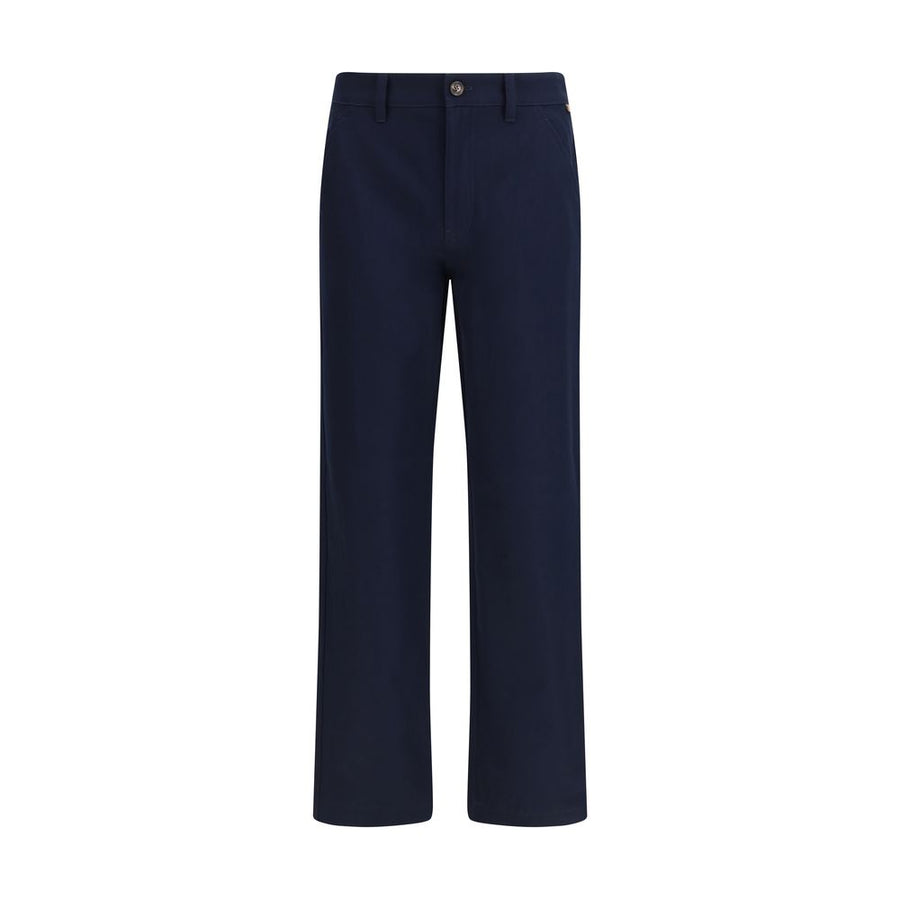 Burberry 100% Cotton chino pants in navy