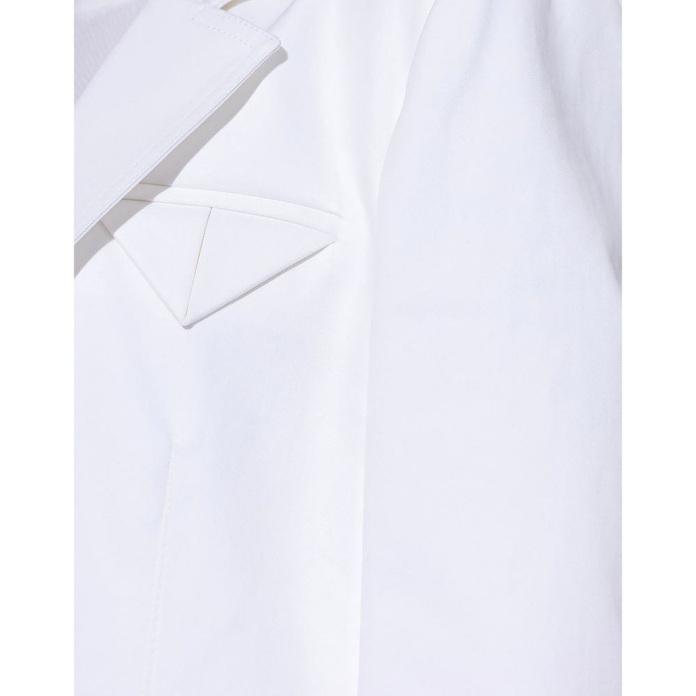 Bottega Veneta 100% cotton blazer in white — view 4